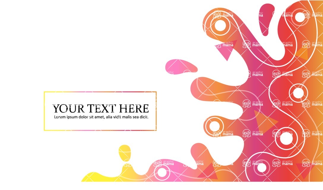 vector backgrounds - a rich collection (vector pack) of beautiful shapes and modern color palettes - Colorful Vector Background with Flat Elements